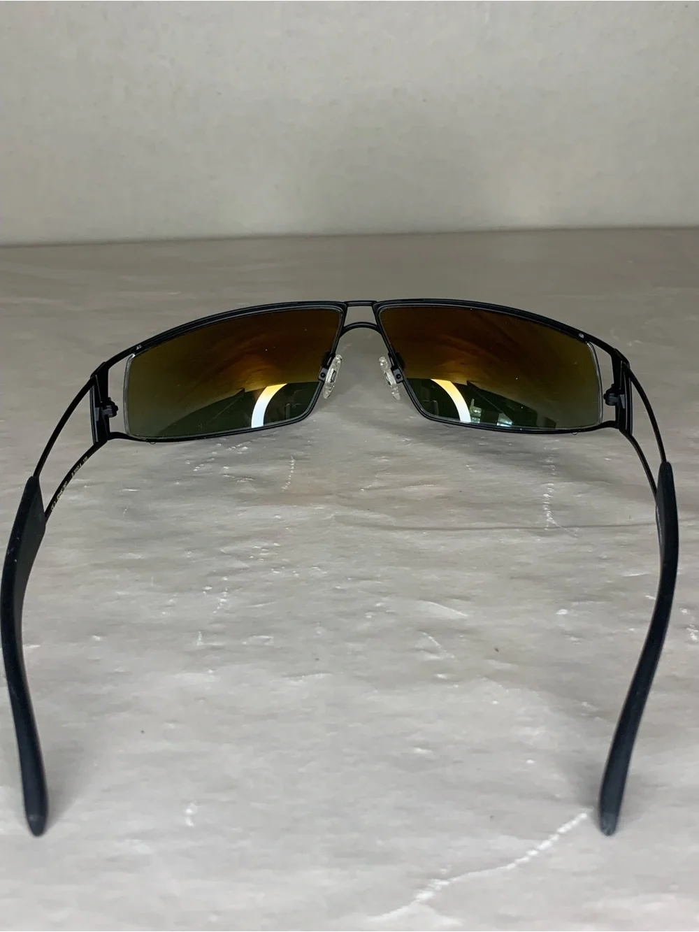 Reebok Black Men's Sunglasses in with Elm Green Gradient Lenses